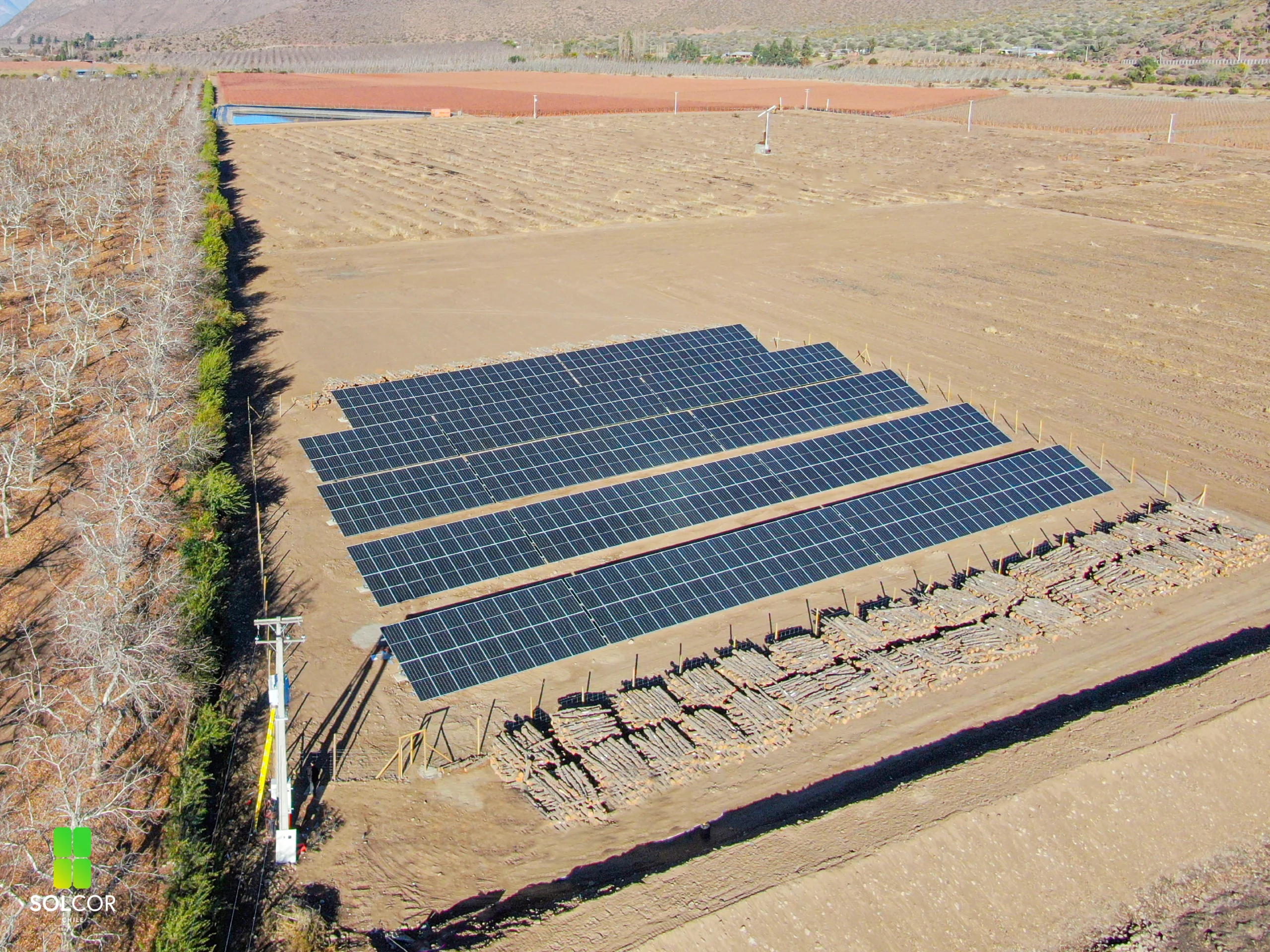 Proyecto Fotovoltaico Solcor en Agrícola Vicuña
